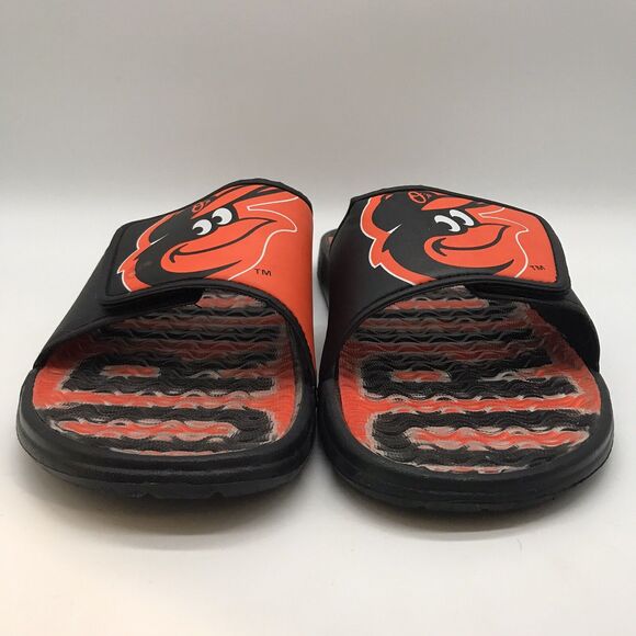 Baltimore Orioles MLB Logo Slide Sandals Men's L (11-12) Baseball Pool Slippers - Picture 3 of 12